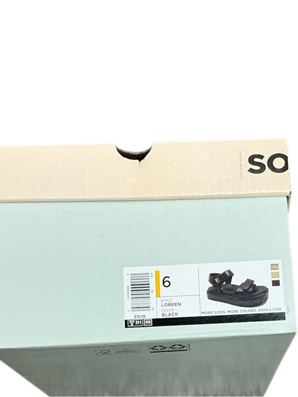 SO - NEW - Loreen Strappy Black Platform Sandals - Picture 2 of 5